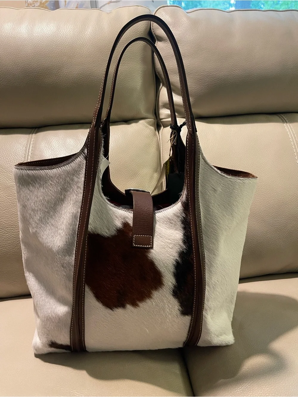 CAVALCANTI cow leather buckle hobo shoulder bag VHTF Viral made in Italy nwt